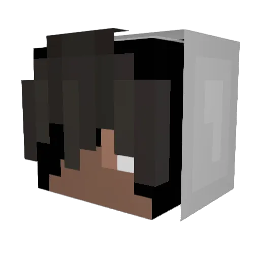 ShiningSamarium Minecraft avatar head, 3D render