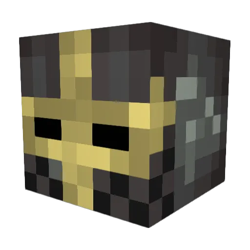 ShiningSaturn Minecraft avatar head, 3D render