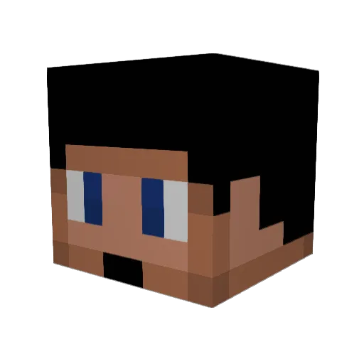Shiningheaven Minecraft avatar head, 3D render