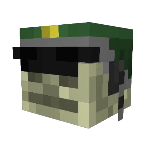 Shinkuu7734 Minecraft avatar head, 3D render