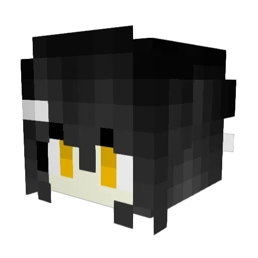 ShinnAkira Minecraft avatar head, 3D render