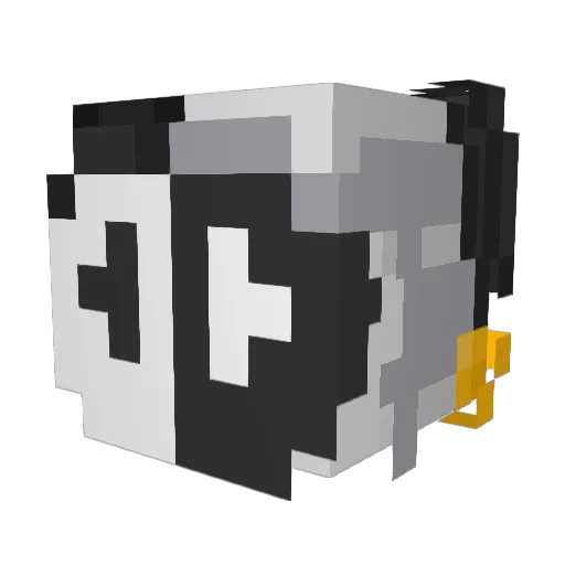 ShinoPiero Minecraft avatar head, 3D render