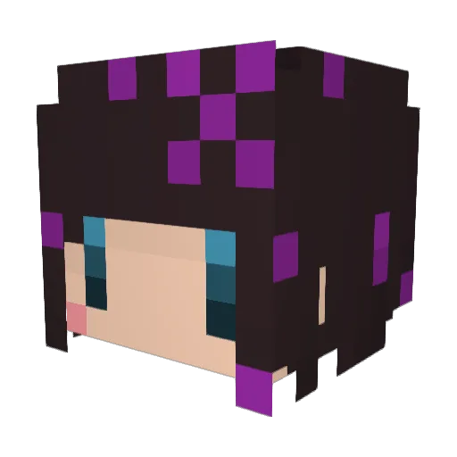 Shino_224 Minecraft avatar head, 3D render