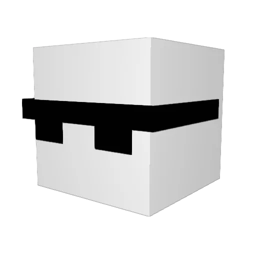 Shinobashuyi Minecraft avatar head, 3D render