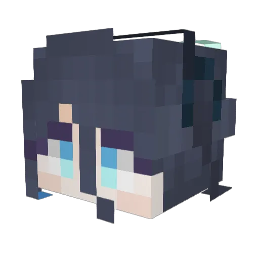 Shinobiloli101 Minecraft avatar head, 3D render
