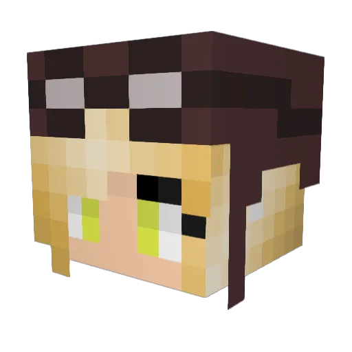Shinobu_O Minecraft avatar head, 3D render