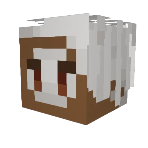 Shinoda17 Minecraft avatar head, 3D render