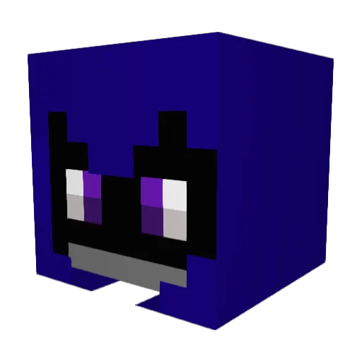 Shinofab Minecraft avatar head, 3D render