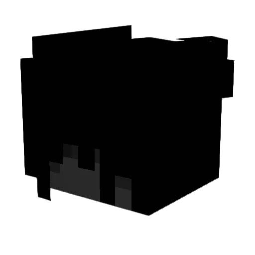 Shinozk Minecraft avatar head, 3D render