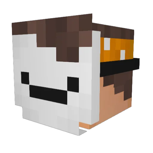 Shinrabasho Minecraft avatar head, 3D render