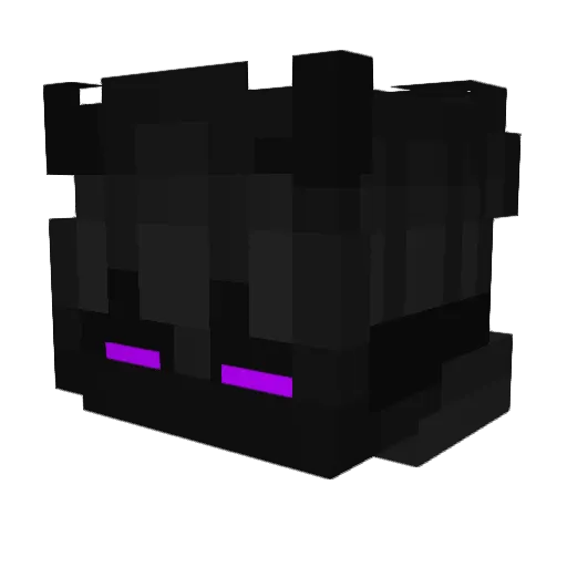Shinrage Minecraft avatar head, 3D render
