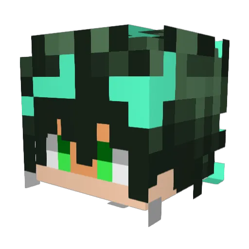 Shinsou_Hitoshi Minecraft avatar head, 3D render