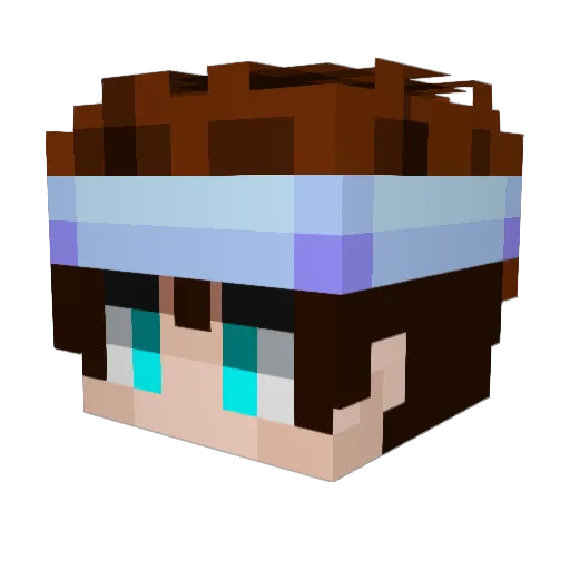 ShinxPvP Minecraft avatar head, 3D render