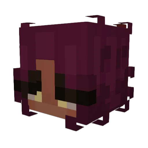 Shinxumi Minecraft avatar head, 3D render