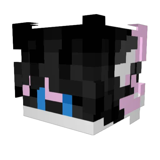 Shiny4122 Minecraft avatar head, 3D render