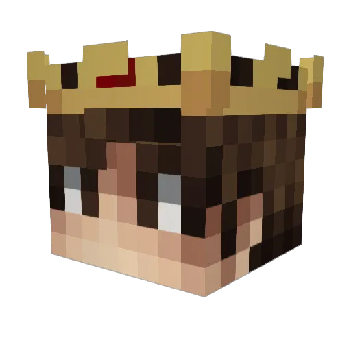 ShinyAiden0 Minecraft avatar head, 3D render