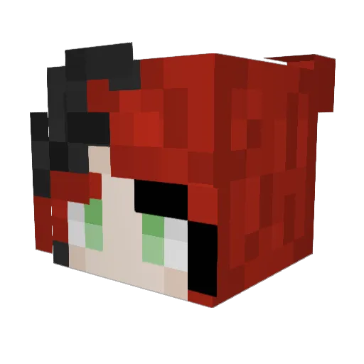 ShinyApples5 Minecraft avatar head, 3D render