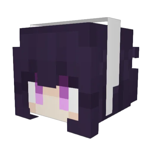 ShinyBulbasaur Minecraft avatar head, 3D render