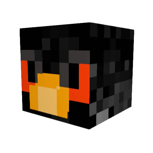 ShinyCardboard Minecraft avatar head, 3D render
