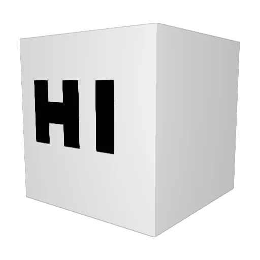 ShinyCat411 Minecraft avatar head, 3D render