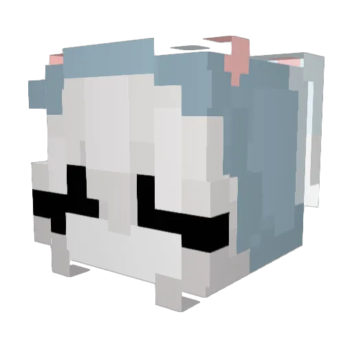 ShinyCilent012a Minecraft avatar head, 3D render