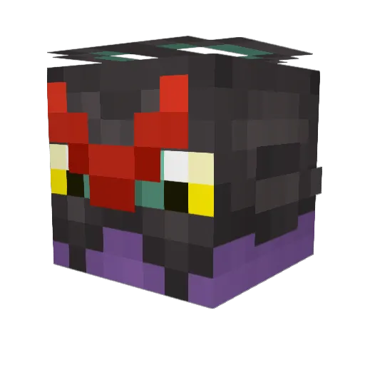 ShinyNoivern Minecraft avatar head, 3D render