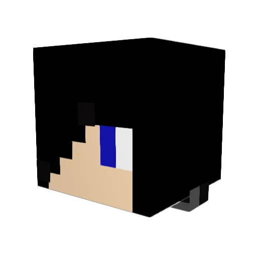 ShinyPantsOG Minecraft avatar head, 3D render