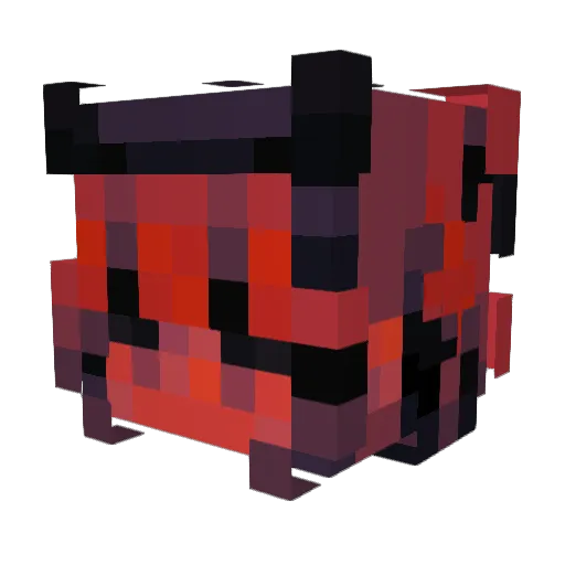 ShinyParty Minecraft avatar head, 3D render