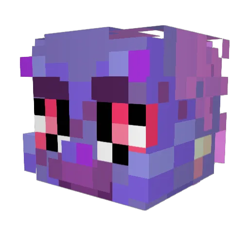 ShinyScales Minecraft avatar head, 3D render