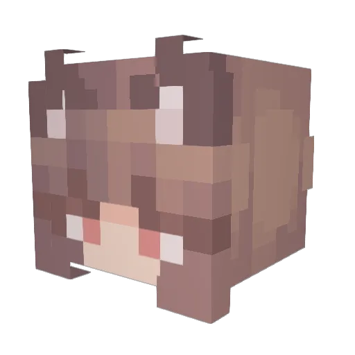 ShinyYveltal12 Minecraft avatar head, 3D render