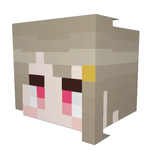 Shiny_Aru Minecraft avatar head, 3D render