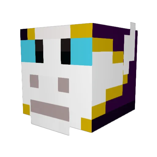 Shiny_Dragon Minecraft avatar head, 3D render