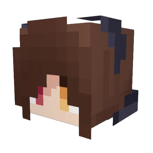 Shiny_Luna7 Minecraft avatar head, 3D render