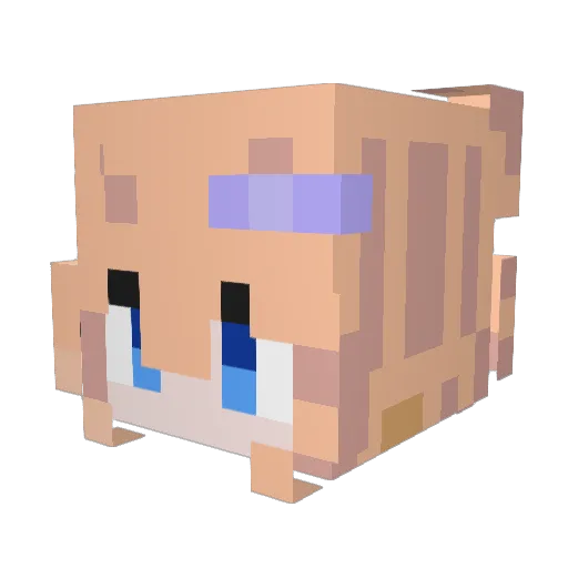Shiny_Mishi Minecraft avatar head, 3D render