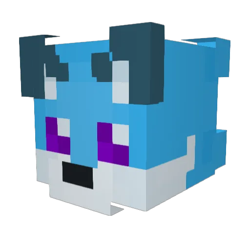 Shiny_Valstrax Minecraft avatar head, 3D render