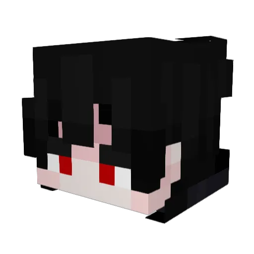 Shinyaaaaaaaa Minecraft avatar head, 3D render