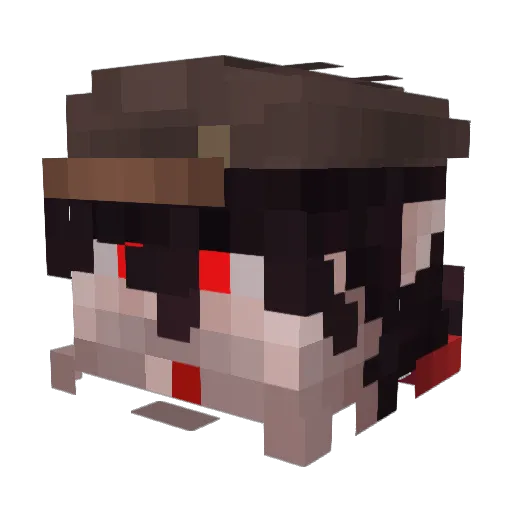 Shinytheduck Minecraft avatar head, 3D render