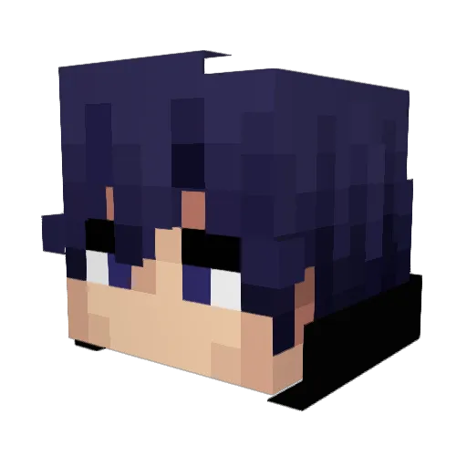 ShinzouSS Minecraft avatar head, 3D render