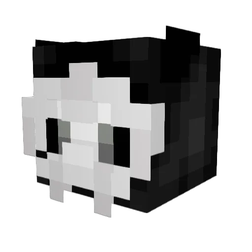 Shiofoxx Minecraft avatar head, 3D render