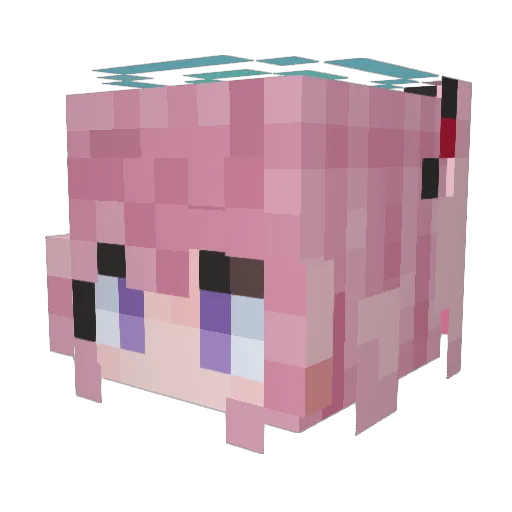 Shiori_2486 Minecraft avatar head, 3D render