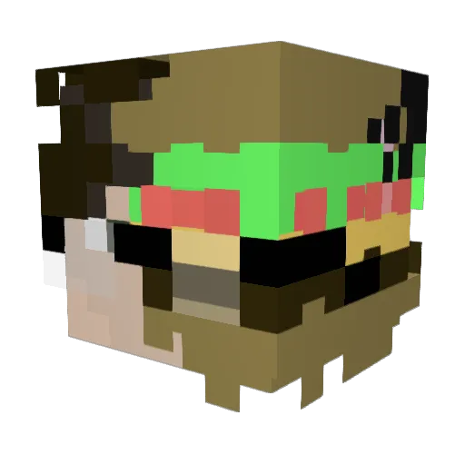 Shipem_ Minecraft avatar head, 3D render