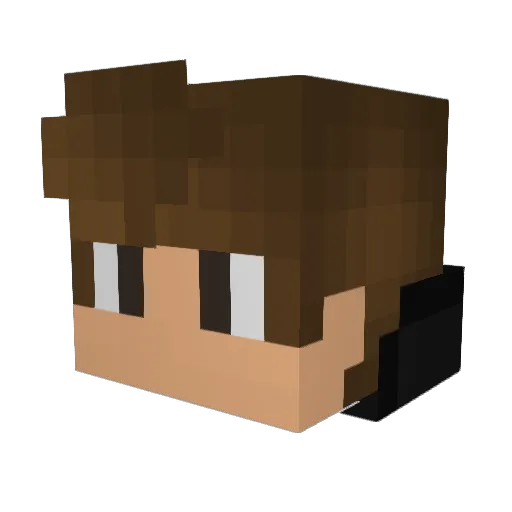 Shipi_424 Minecraft avatar head, 3D render