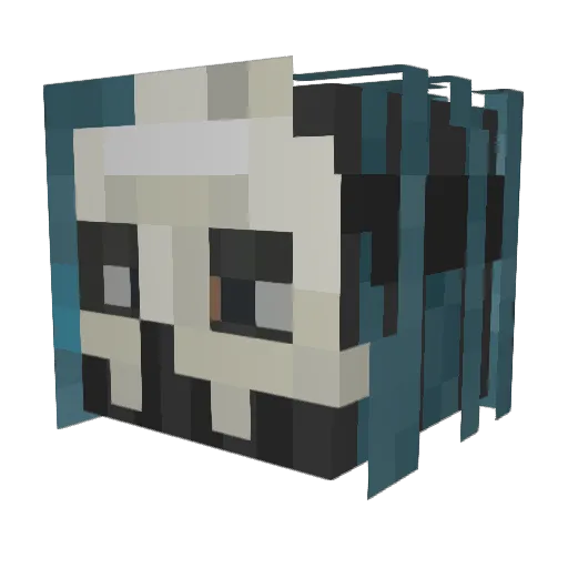 Shipmaster454 Minecraft avatar head, 3D render
