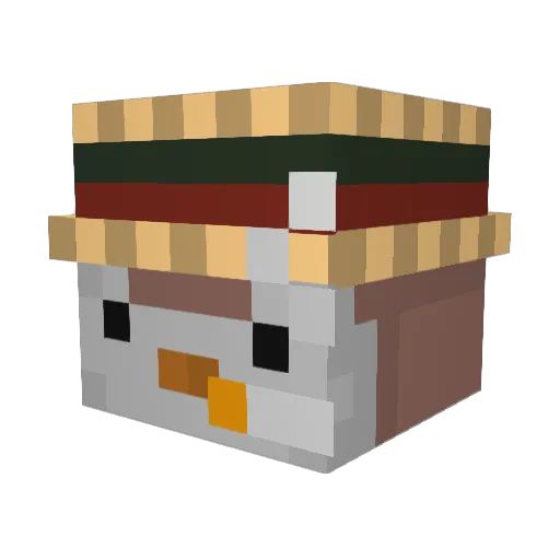 ShippOlyteS Minecraft avatar head, 3D render