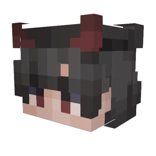 Shippai_ Minecraft avatar head, 3D render