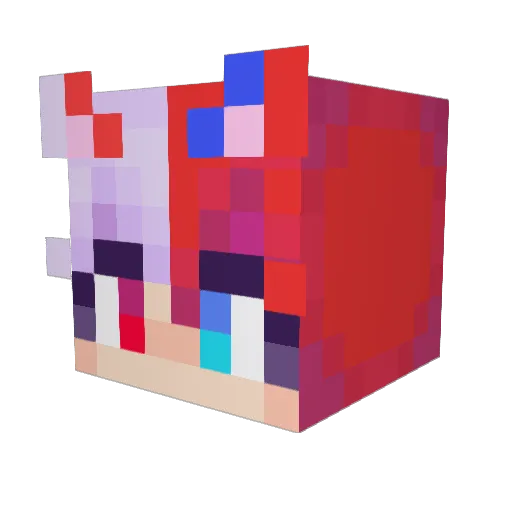 Shippo_29 Minecraft avatar head, 3D render
