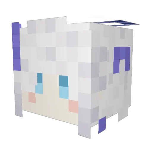 Shirane_Yuki Minecraft avatar head, 3D render