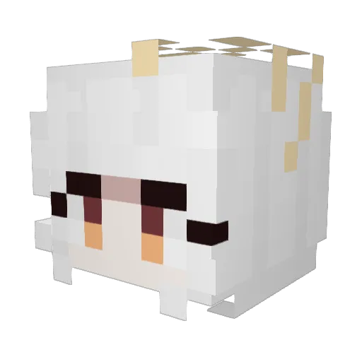 Shirao_Eri Minecraft avatar head, 3D render