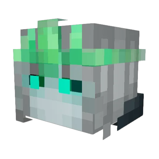 Shiratak1 Minecraft avatar head, 3D render