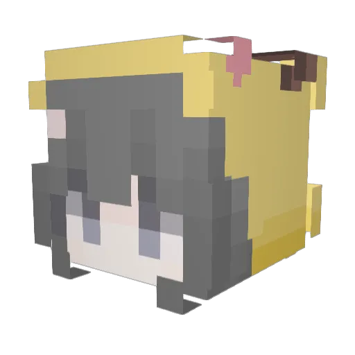 Shirayuki0 Minecraft avatar head, 3D render